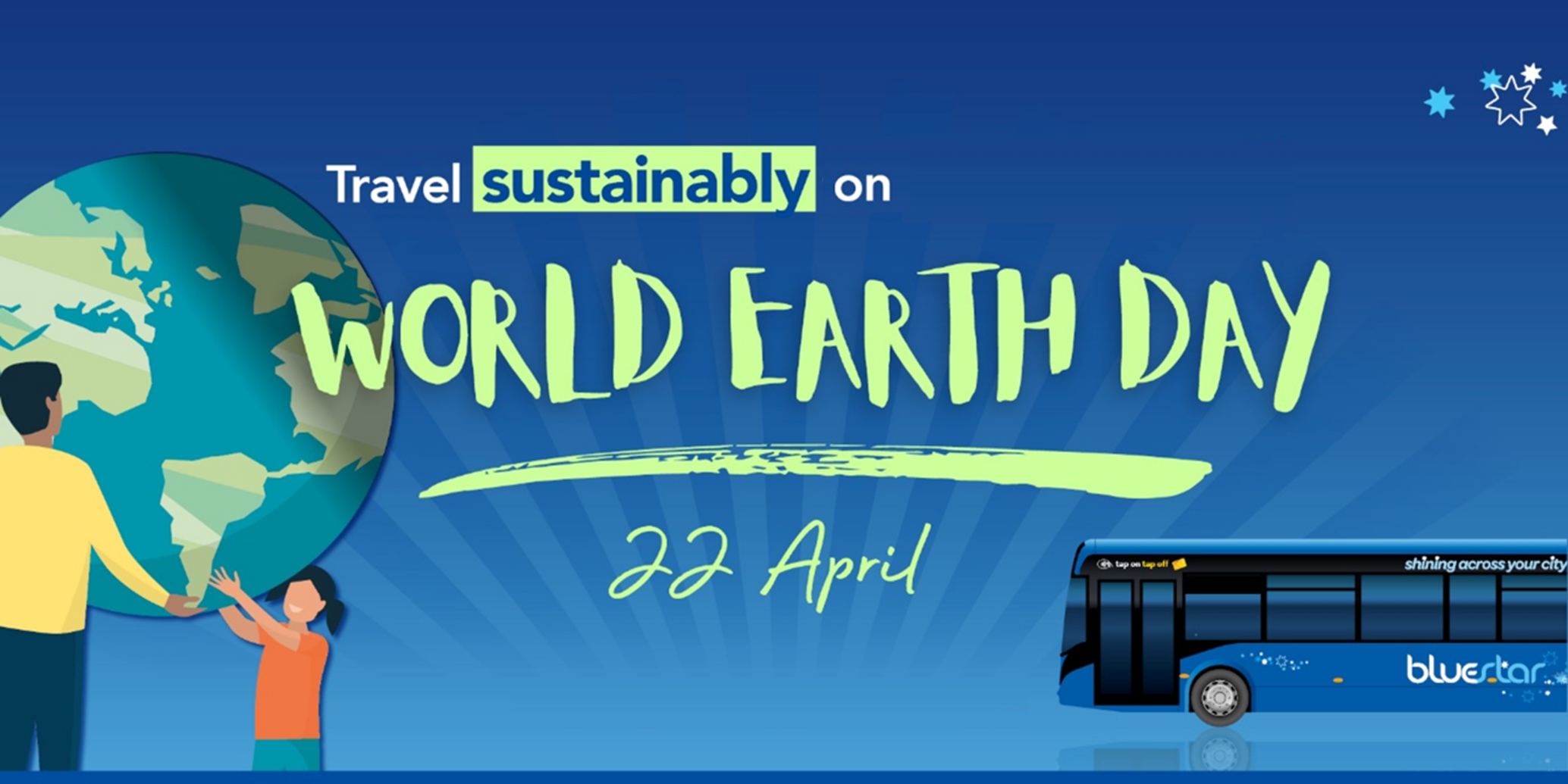 Days out by bus this World Earth Day Bluestar